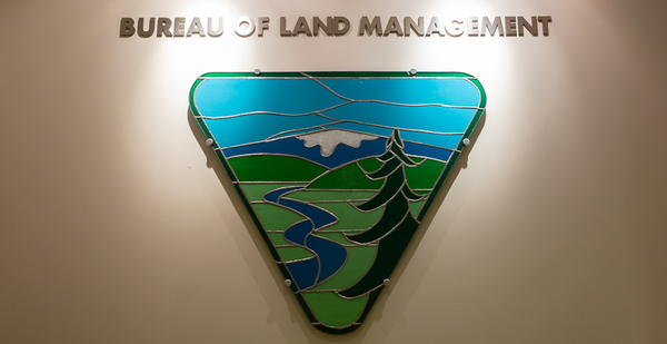 Sign for the Bureau of Land Management.