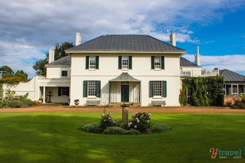 white main home of Brickendon estate Longford Tasmania