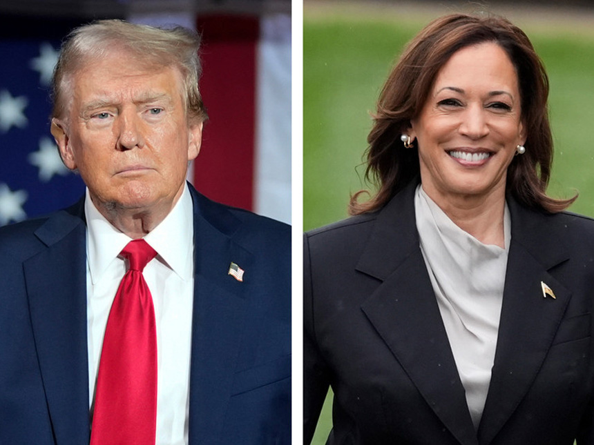 Donalds Trump and Kamala Harris