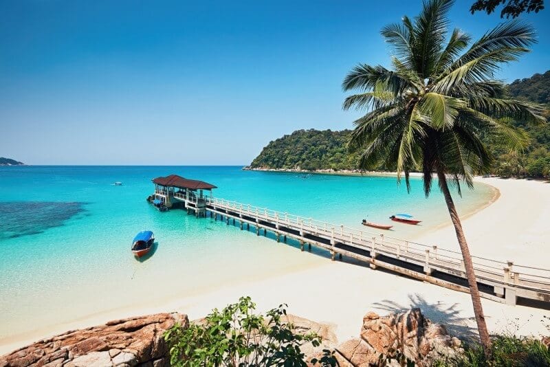 The beach at the Perhentian Island Resort